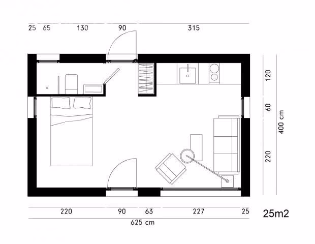 Modelo 25m2