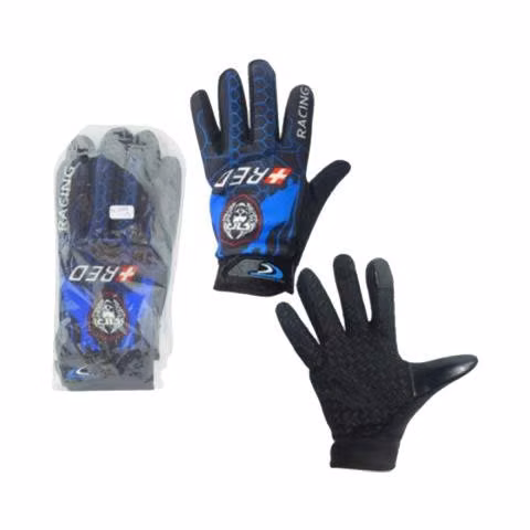 Guante Moto Bicicleta Azul Touch