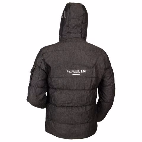 Parka Gris M Con Gorro y Chiporro Modelo 158
