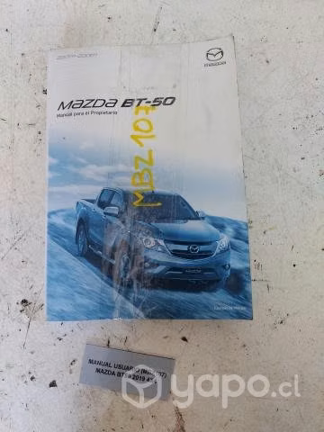 Manual Usuario (MBZ107) Mazda BT50 2019