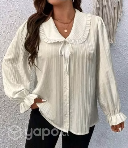 Bella Blusa con cuello. Talla 3 XL - Imagen 4