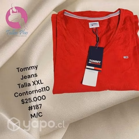 Polera Tommy Jeans Talla XXL