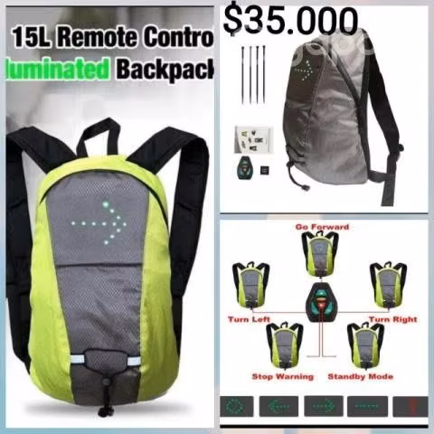 Mochila con luz led