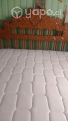 Cama de 2 plaza con colchón ortopedico