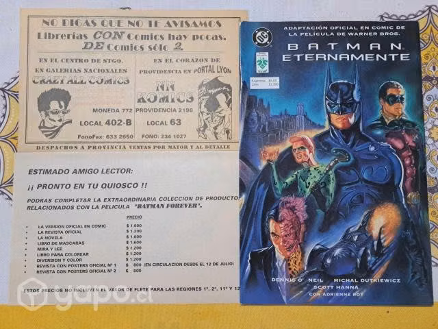 L31: comic + flyers pelicula batman