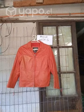Chaqueta de cuero de mujer talla s