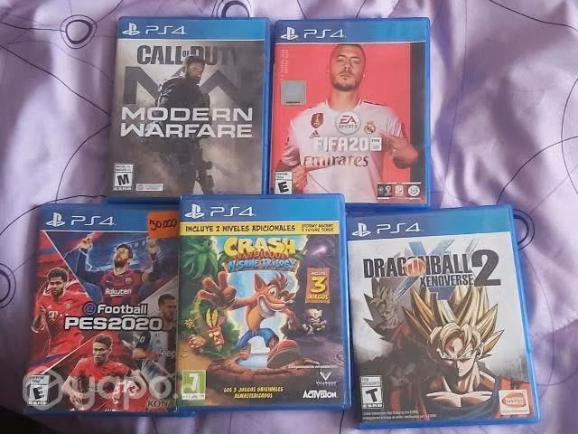 Playstation4 slim 1Tera+5 juegos