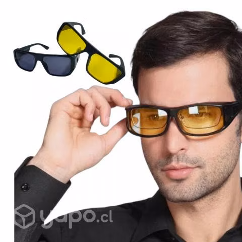 2 lentes hd conducir noche dia antireflejo