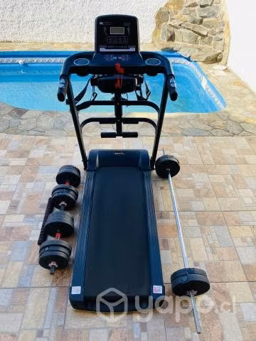 Trotadora Electrica + Masajeador + Pesas
