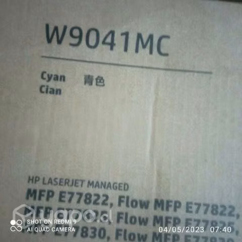 Toner Hp w9041mc cyan original de alta