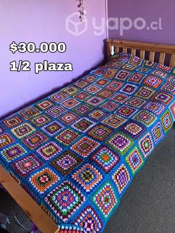 Cubrecamas tejidos a crochet