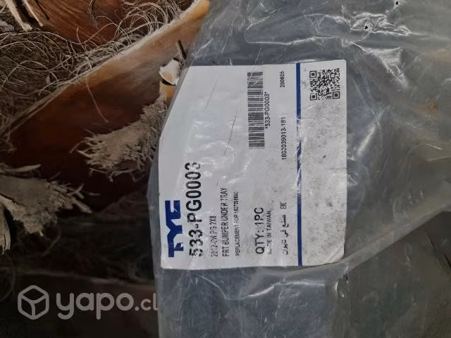 Armadura parachoque peugeot 208 2012 al 2015