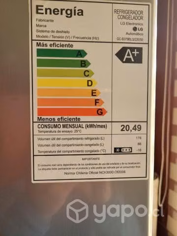 Refrigerador usafo LG