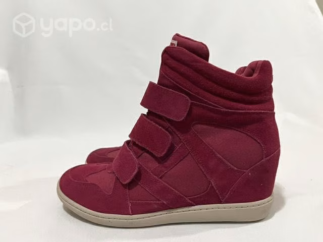 Botín 100% Cuero Taco Chino Marca Skechers N*38.5