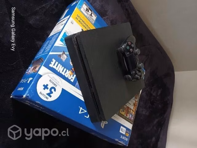 Play 4 slim de 1tb con control, cables y caja - Imagen 2