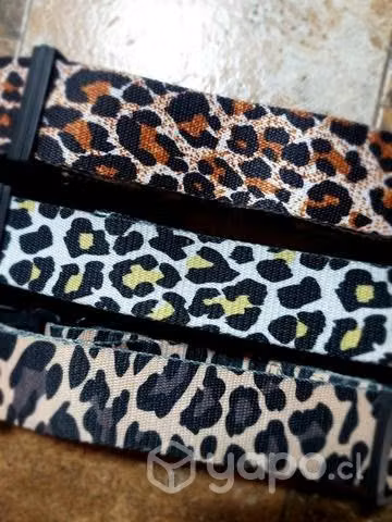 Collar perro animal print