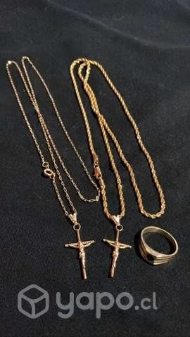 Cadenas anillos Oro bañado - Imagen 2