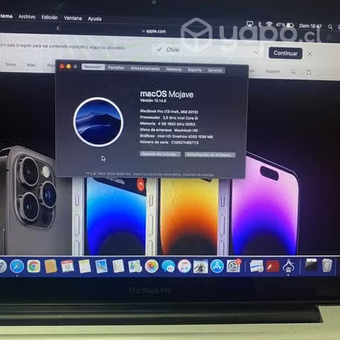 MacBook Pro Mid 2012 (modelo A1278) excelente