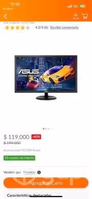 Monitor Asus vp228he de 21.5 - Imagen 4