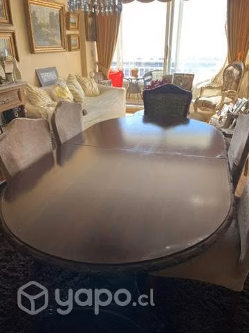 Comedor de caoba de extensión