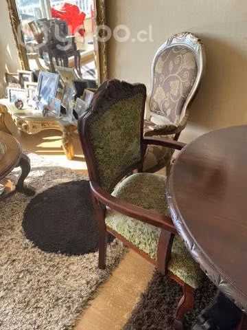 Comedor de caoba de extensión