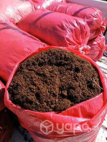 Compost de paja aserrín y estiércol de caballo