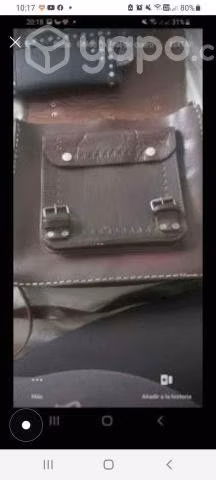Morral bolso de cuero 100% - Imagen 3