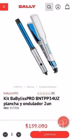 Plancha + Ondulador Babyliss