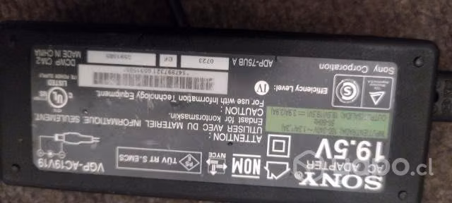 Cargador de Notebook sony vaio