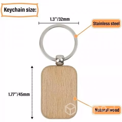 Llaveros de madera