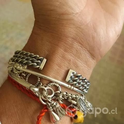 Brazalete plata de ley 925 joyeria de tejido - Imagen 5
