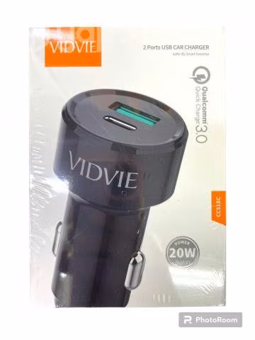 Adaptador de auto con dos entradas tipo usb/tipo c