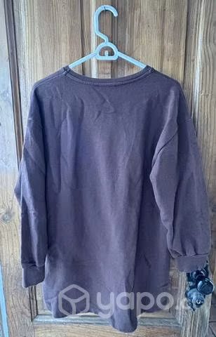 Polerón marrón Zara oversized - Imagen 3