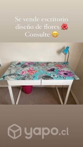Escritorio diseño de flores