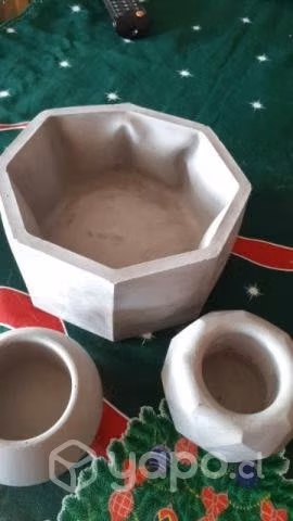 Maceteros de yeso