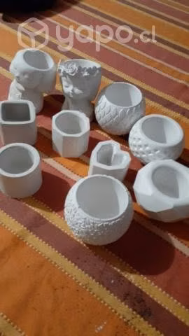 Maceteros de yeso