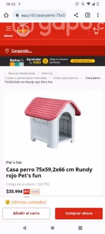 Casa perro usada