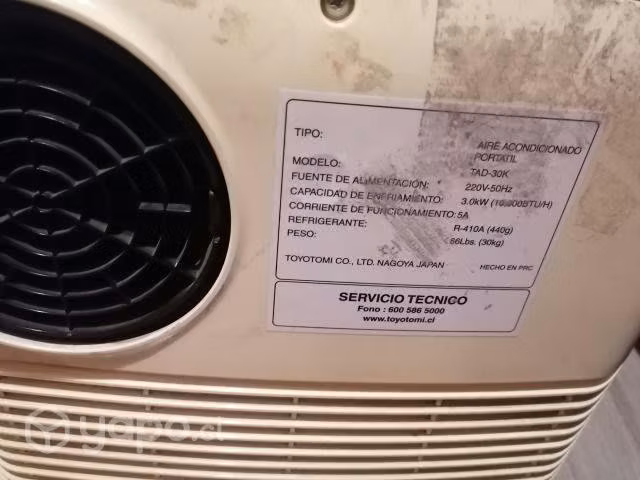 Aire acondicionado Toyotomi TAD-30K