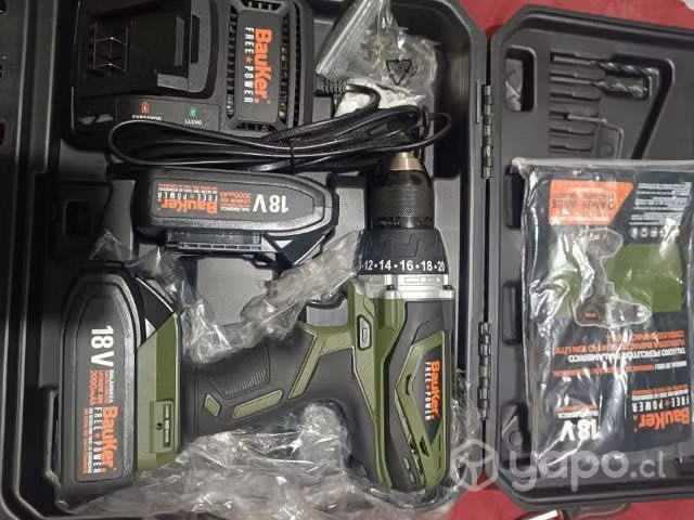Taladro bauker 18v