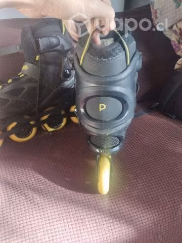 Conjunto Patines + Casco + Protecciones