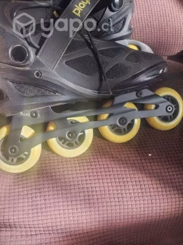 Conjunto Patines + Casco + Protecciones