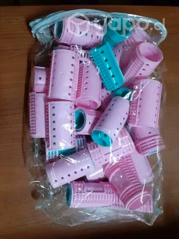 Rollos para el cabello 7cm (21 rosados +17 verdes) - Imagen 4