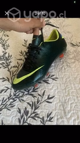 Nike mercurial vapor FG cuero, zapatos de futbol