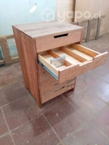 Cajonera para cassettes en roble