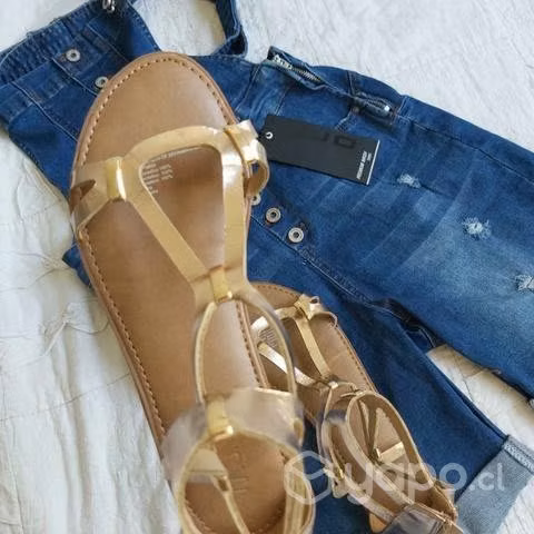 Sandalias VIA UNO color cobre-dorado