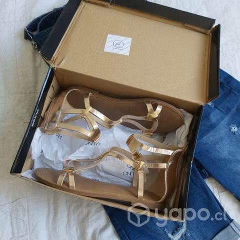 Sandalias VIA UNO color cobre-dorado