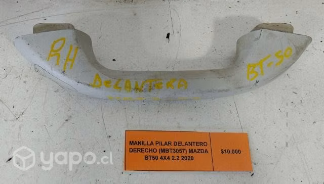 Manilla Pilar Del Der (MBT3057) Mazda BT50 2020