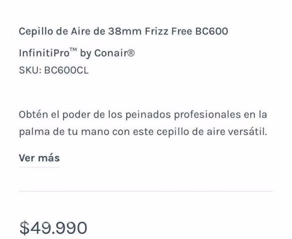 Cepillo de aire anti frizz ainfinityPro Conair - Imagen 3