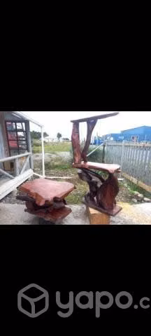 Mesa de centro y bar de alerce - Imagen 2