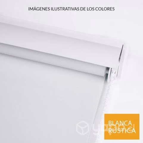 Cortina Roller Rustica Deluxe 80x160 CM Blanco - Imagen 2
